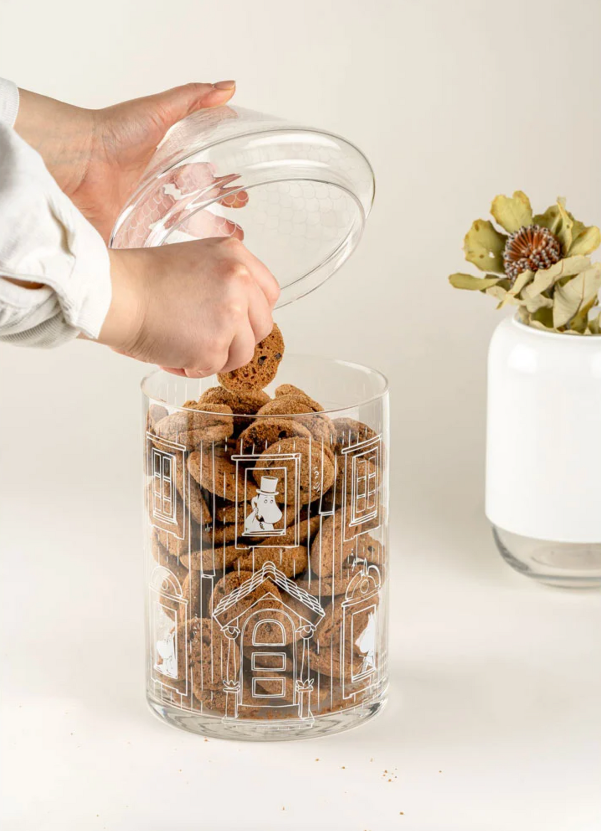 Mummi Glasskrukke med lokk, Mummihuset
