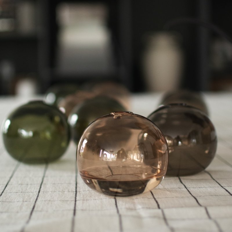 Ball Vase Ø10, Beige