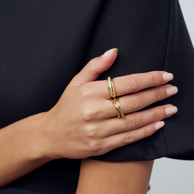 Spirale Pianura Ring i 18k gullbelagt sølv