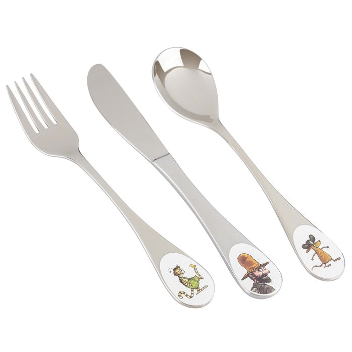 Gubben og Katten Stålbestikk, 3 deler