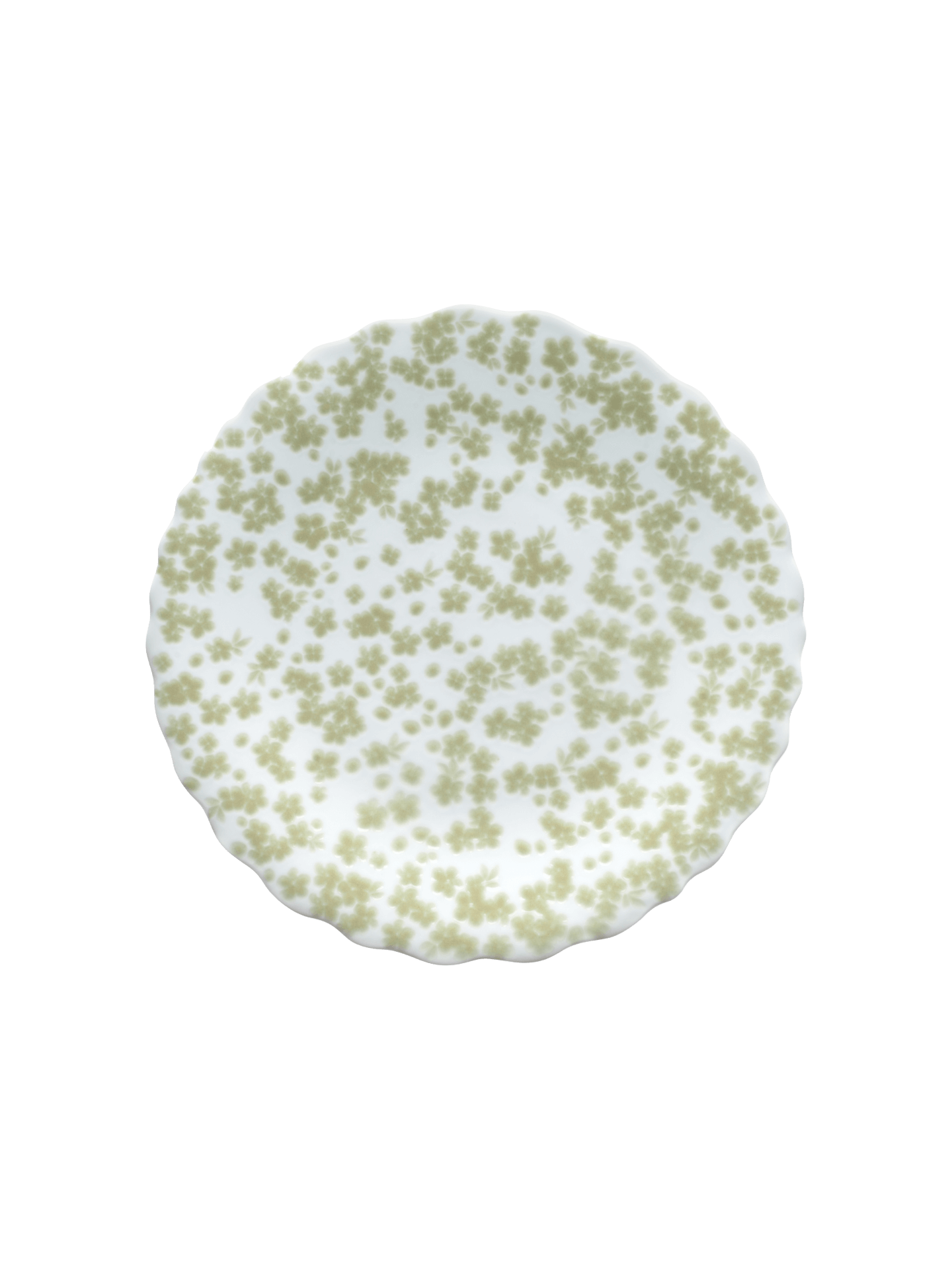 Slåpeblom grønn asjett, 21 cm