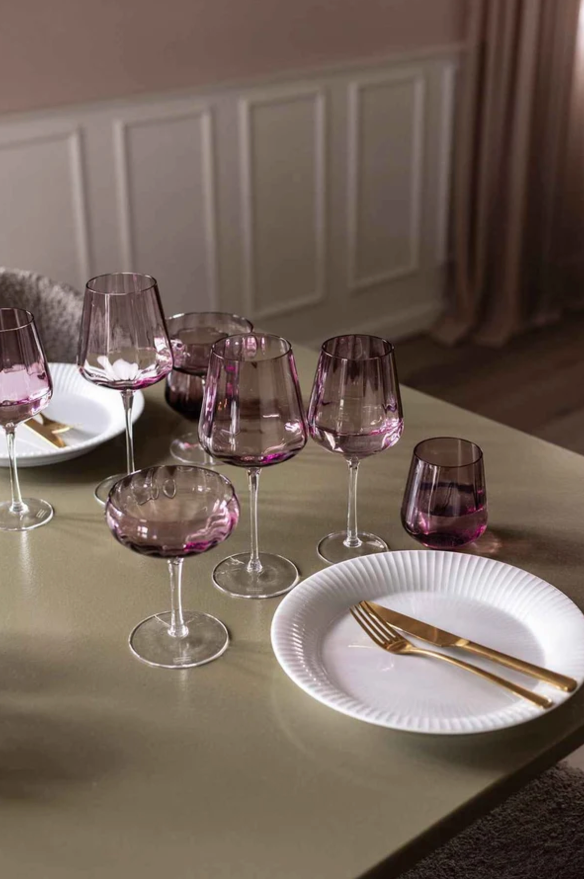 Meadow Drikkeglass, Plum