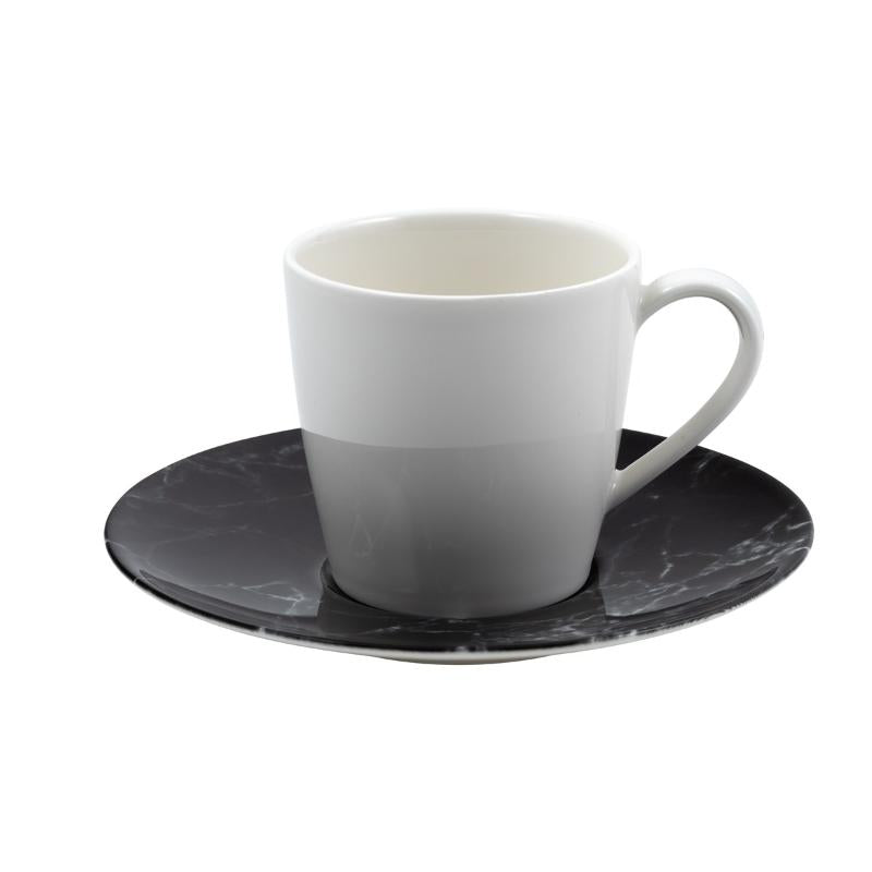 Marmory skål til kopp 16 cm, svart