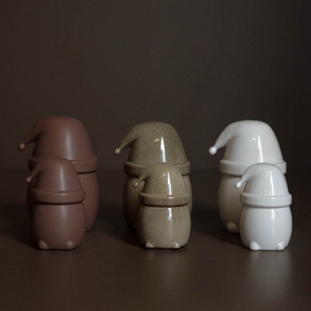 Eating Santa Large, Shiny White