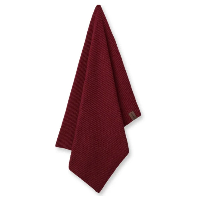 STRIKKET KJØKKENHÅNDKLE, MAROON