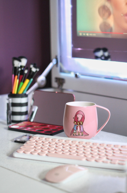 ROSA SLØYFE KRUS, 40CL