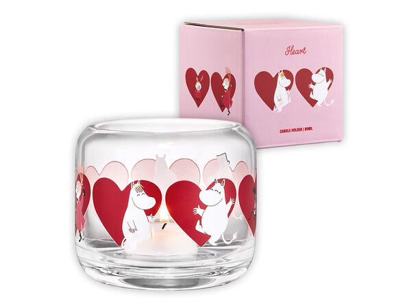 Mummi telysholder hjerte, 8cm