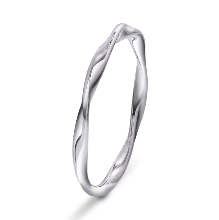 Ring i sølv, Bølge