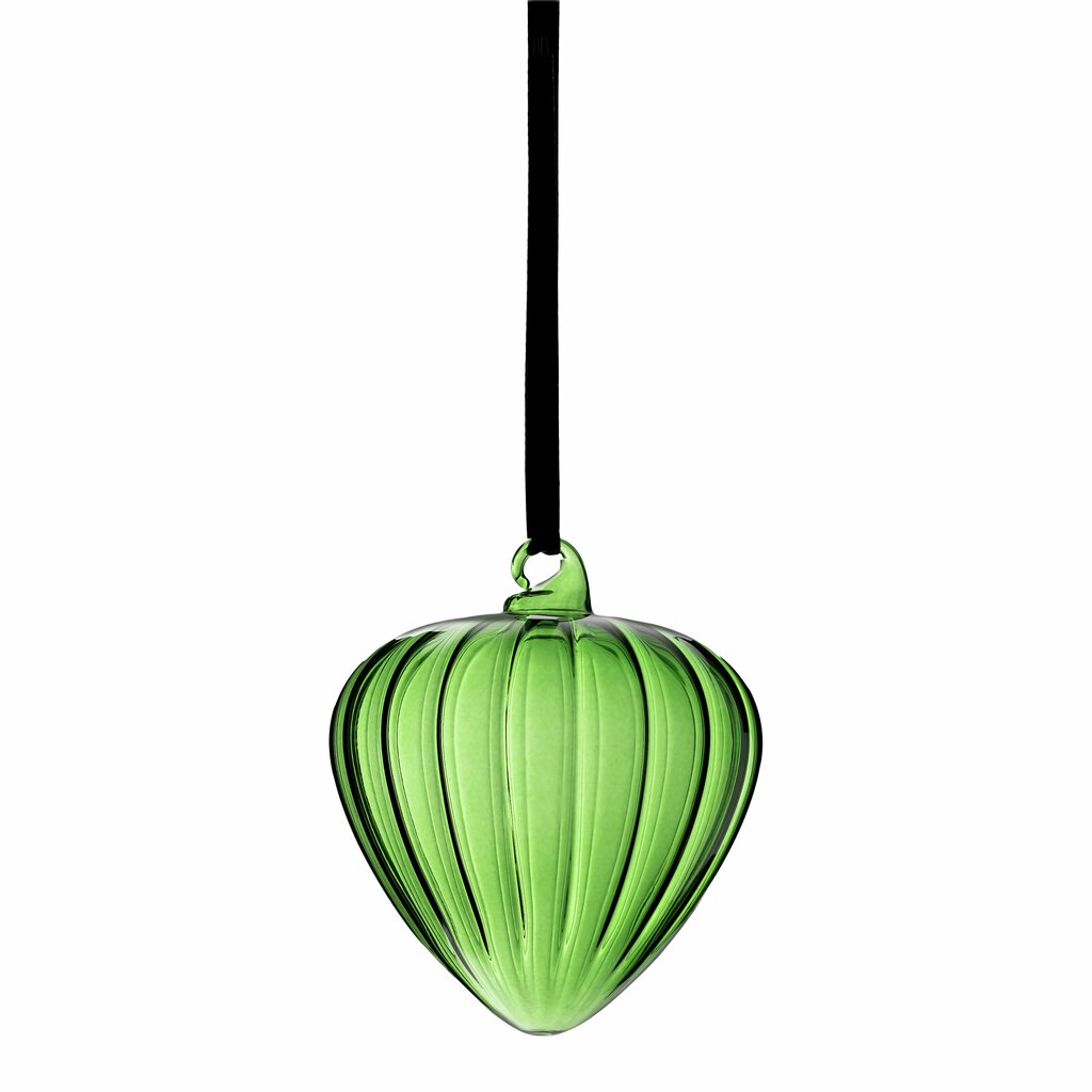 HAZEL dekorkule 10 cm, Grønn