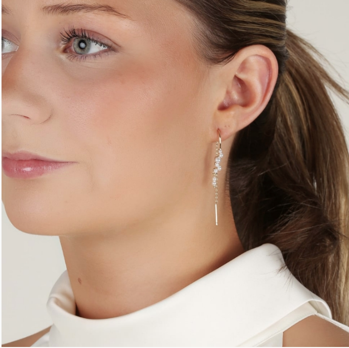 LINE TASSLE FORGYLTE ØREDOBBER