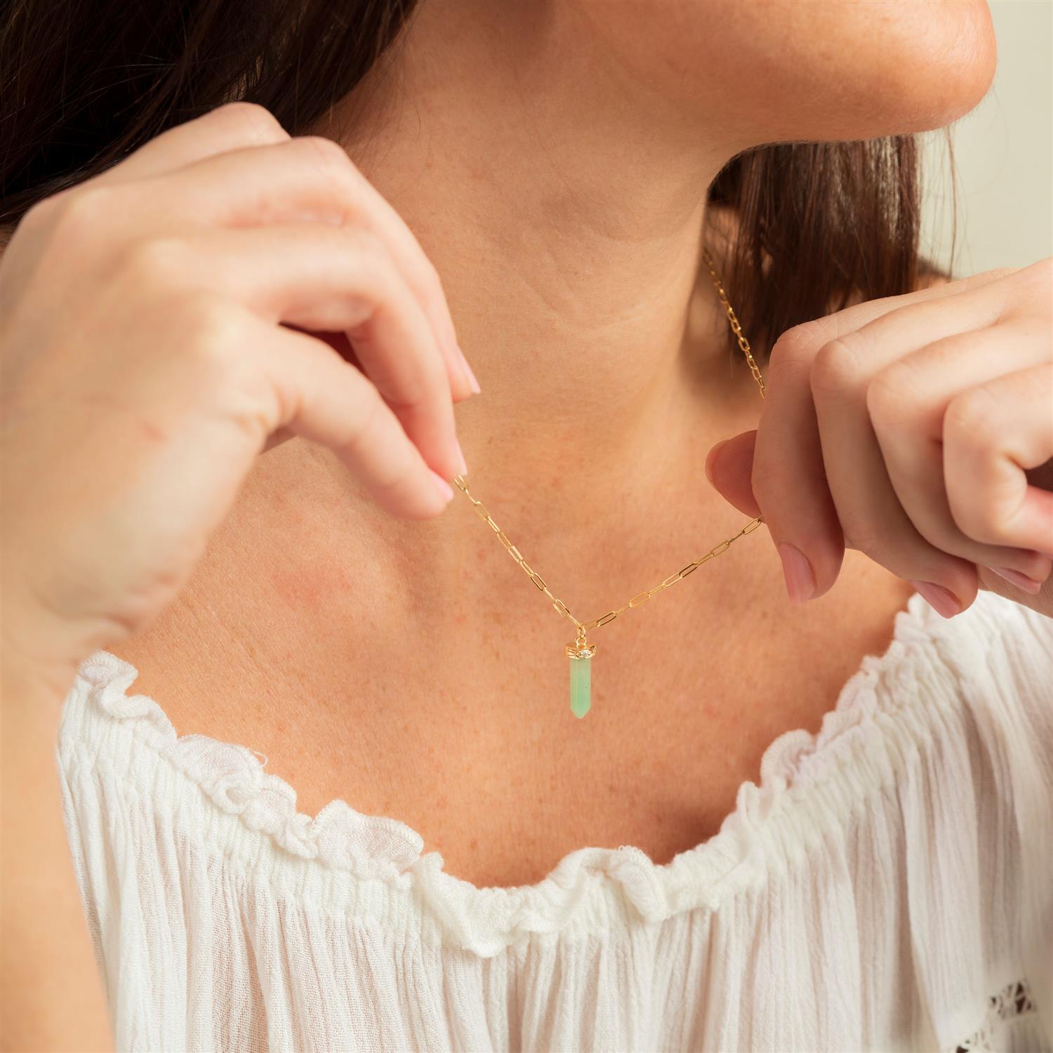 GUIDANCE PENDELSMYKKE SØLV, AVENTURIN