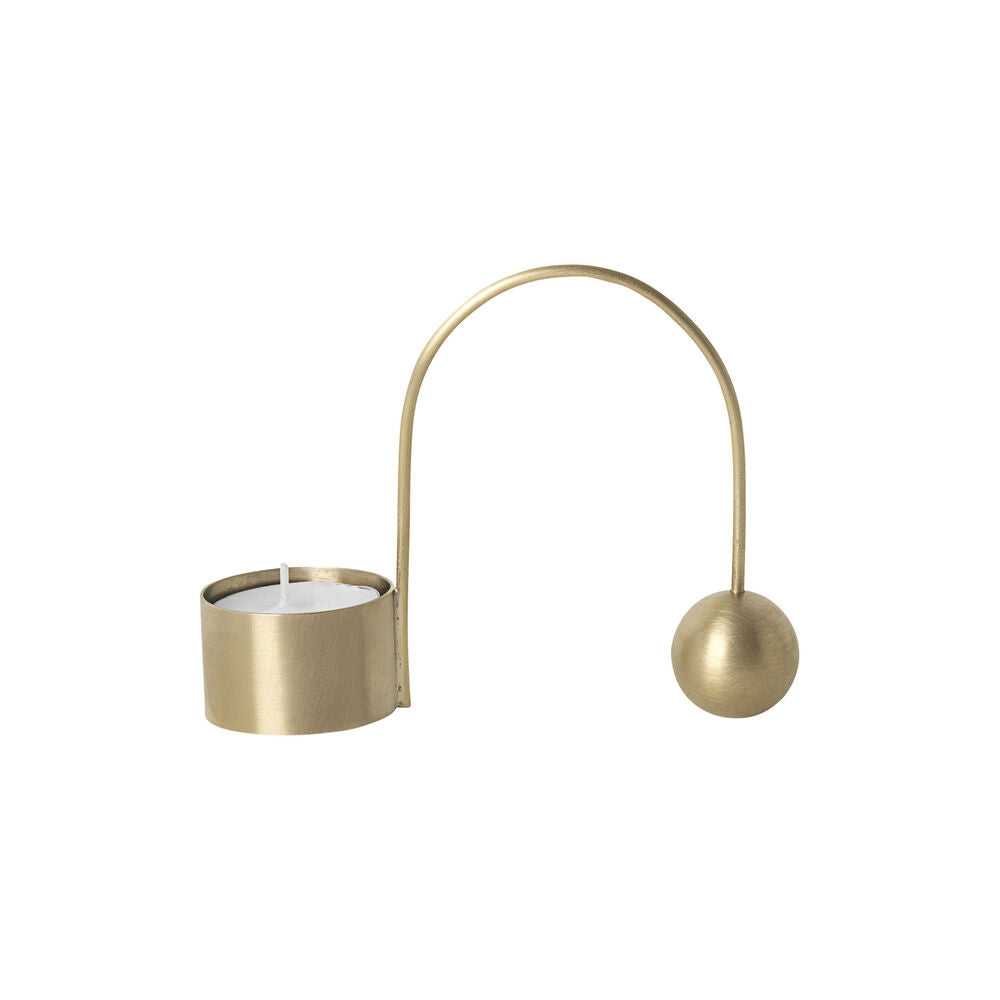 Balance Tealight Holder, Brass