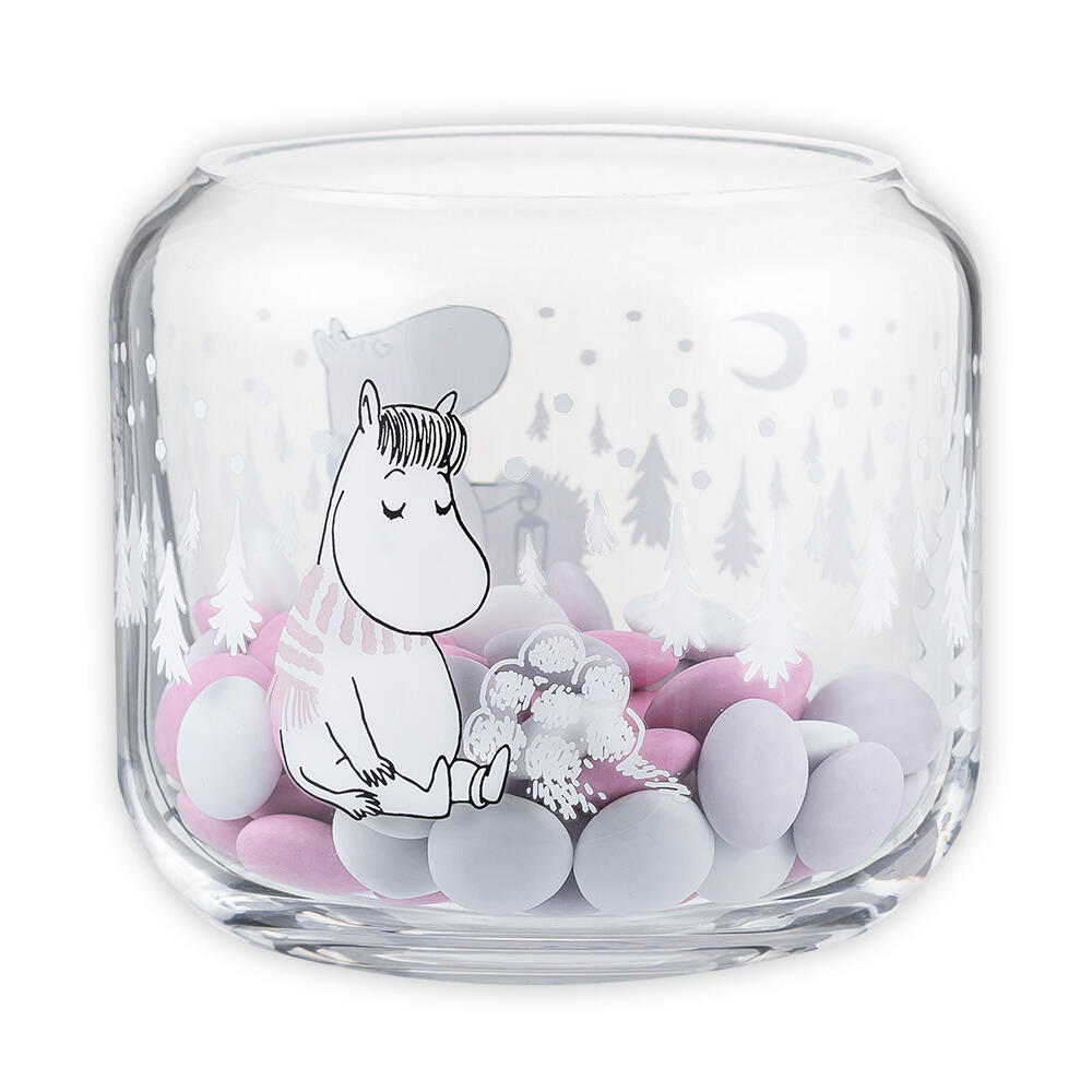 Mummi telysholder 9 cm, Snøfall