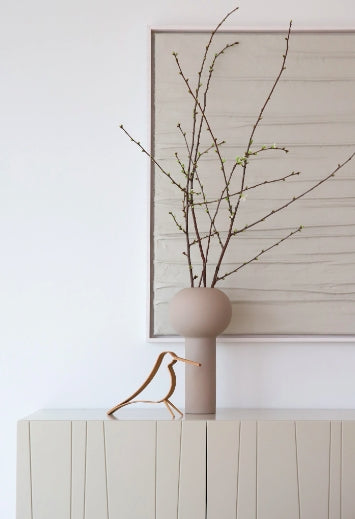 Pillar Vase 32cm, Sand