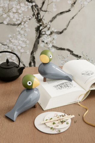 Nattergal sangfugl H15.5, Blå aqua