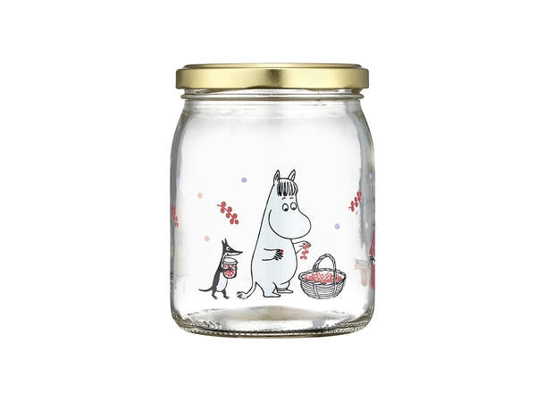 MUMMI GLASSKRUKKE + KLISTREMERKER, 0,5L