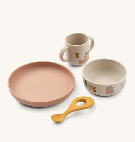 Vivi Spisesett 4 deler, Cats and Dogs / Sandy