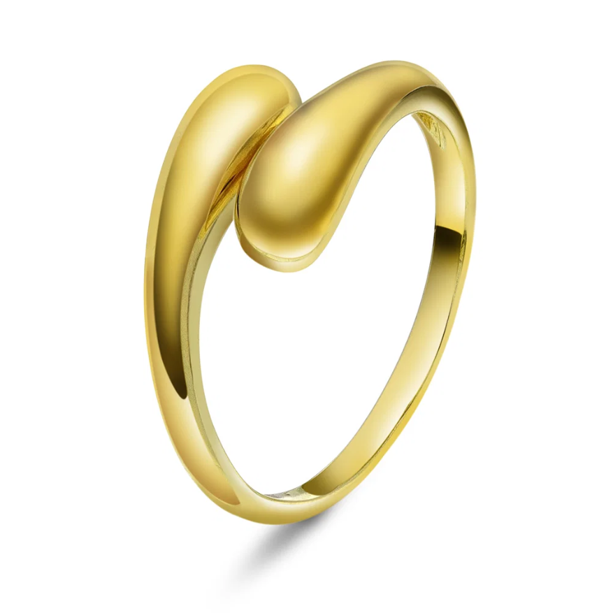 Edge ring i sølv, Justerbar