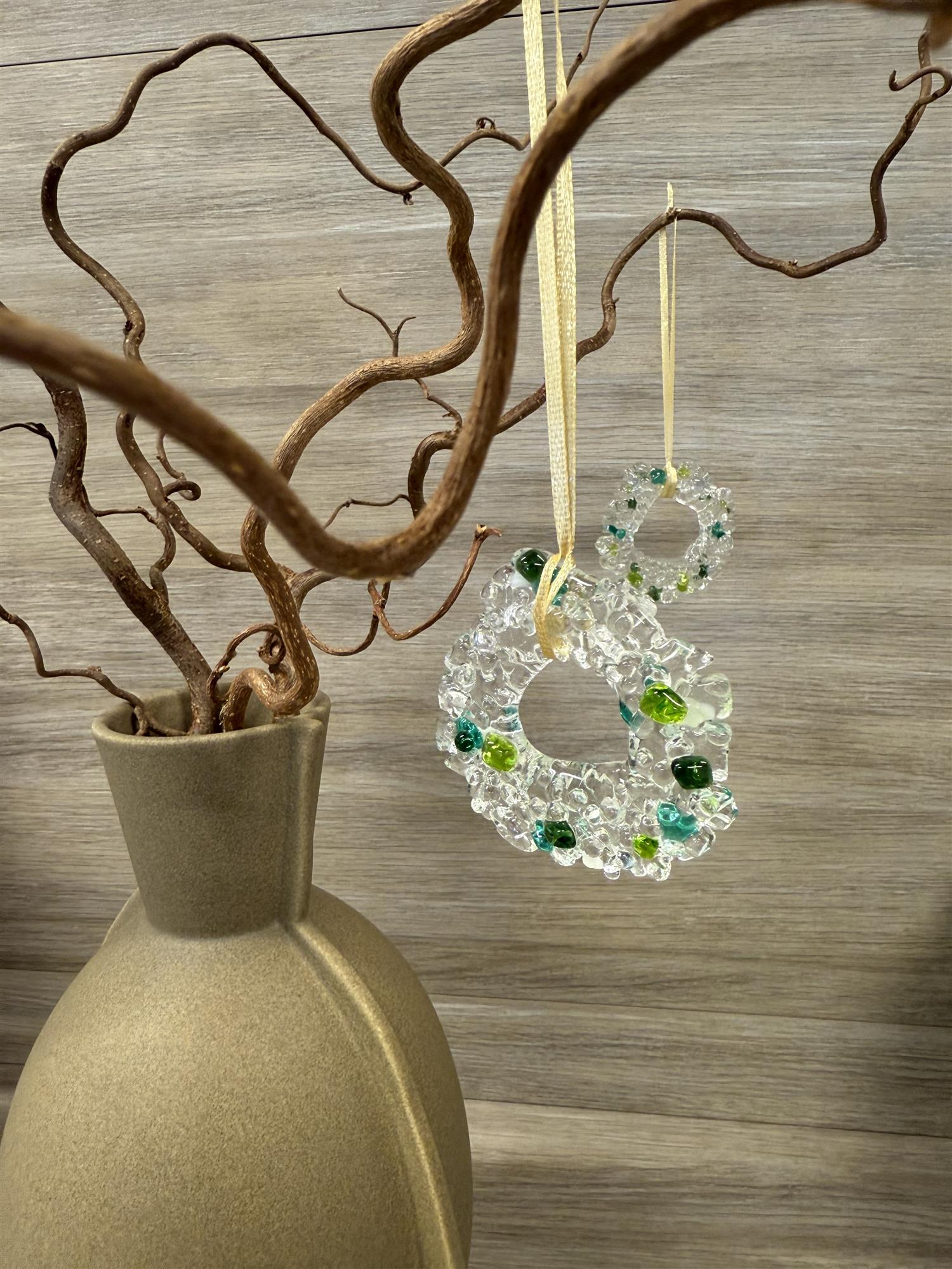 Juletrepynt krans 2025, grønn