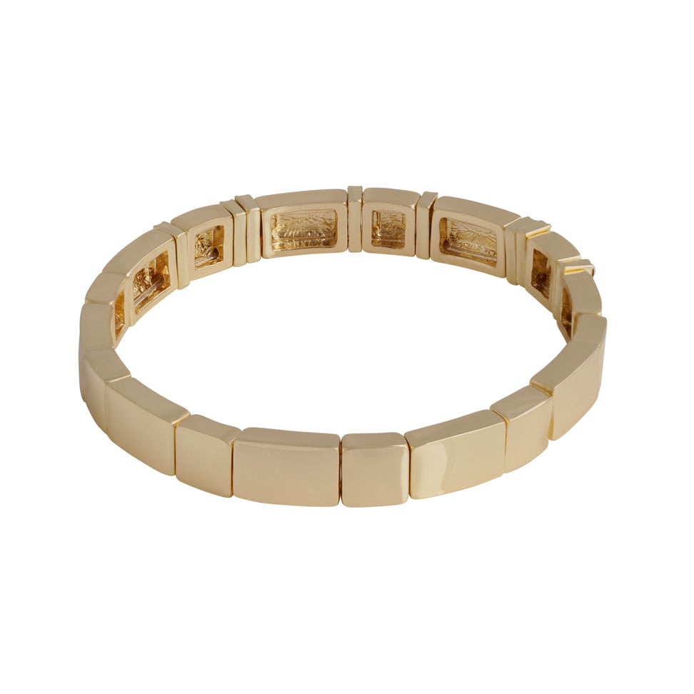 Brick elastisc line crystal armbånd