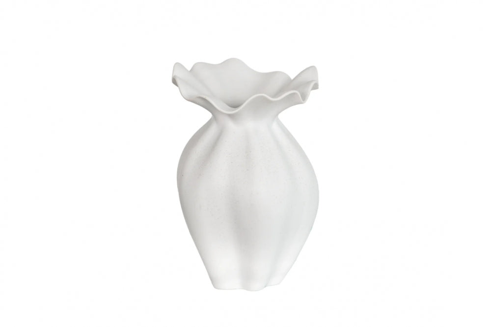 Nellie Vase Medium, Off White