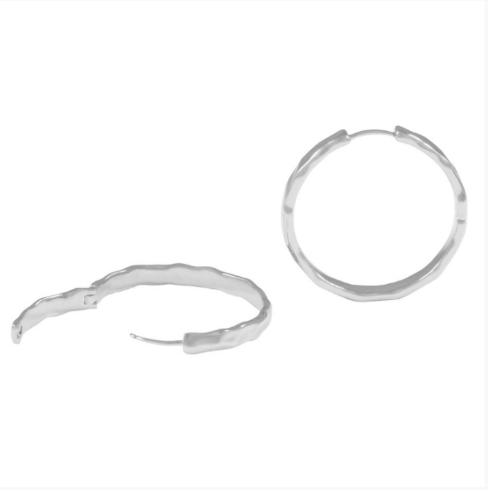 DOMINO FORSØLVET ØRERINGER, 30MM