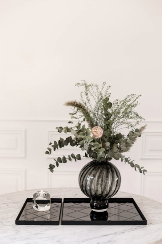 Meadow Swirl Vase Medium, Grey