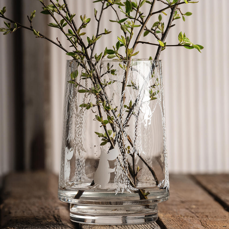 Mummi vase/lykt 20cm, I skogen