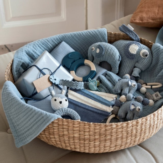 Heklet musikkuro, Elefanten Fanto, Blå