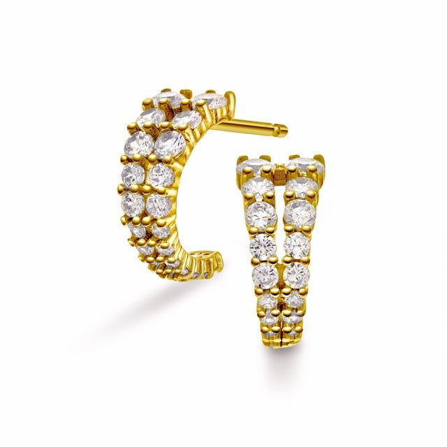 Øredobber i sølv med zirkonia