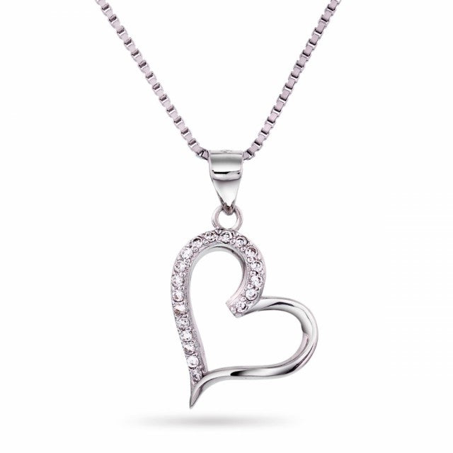 Smykke i sølv med zirkonia