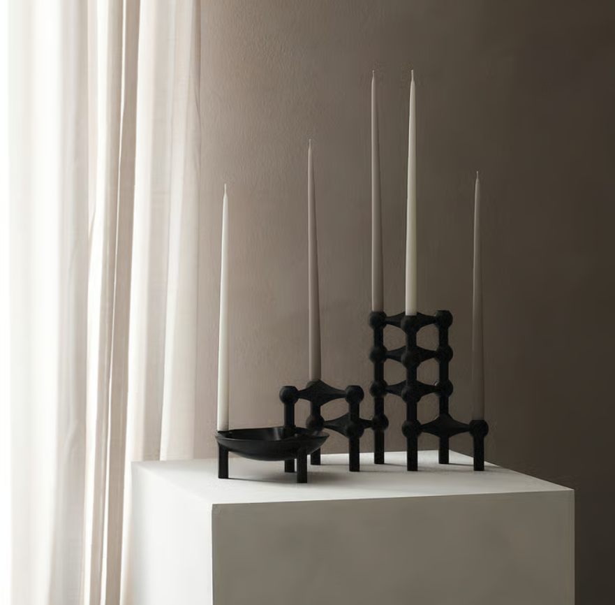 Stearinlys By Ester & Erik, Varmgrå