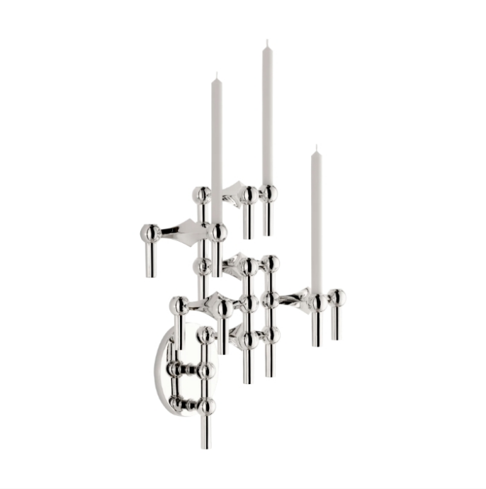 Vegghengt Lysestake, Krom