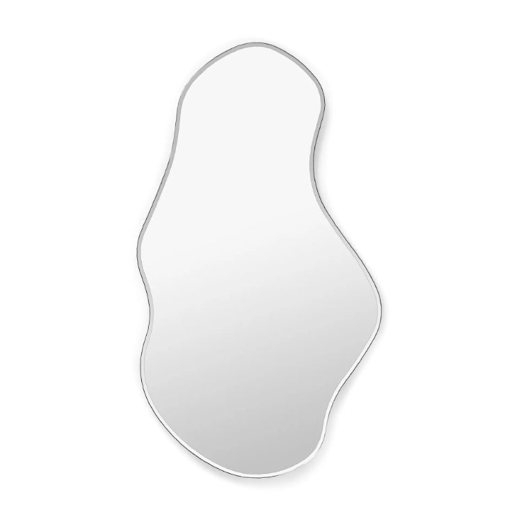 Pond Mirror Large, Dark Chrome