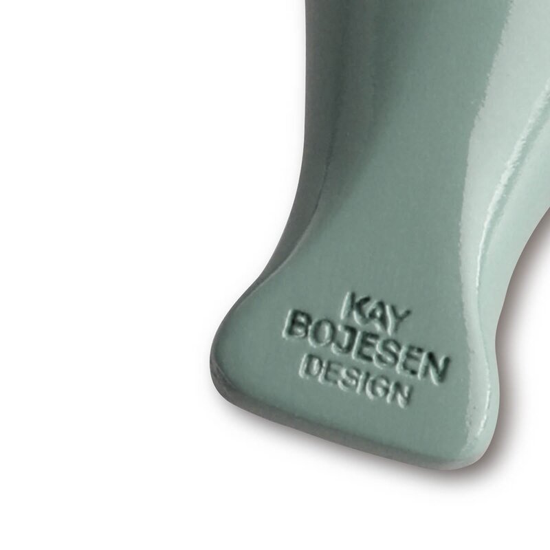 FUGL NØKKELRING I SØLV MED NATURLÆR, GRØNN