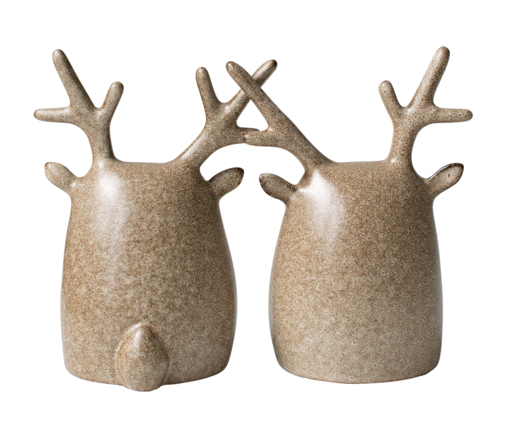 Deer Twins 2 stk, Beige