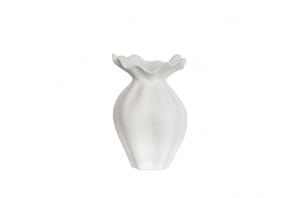 Nellie Vase Small, Off White