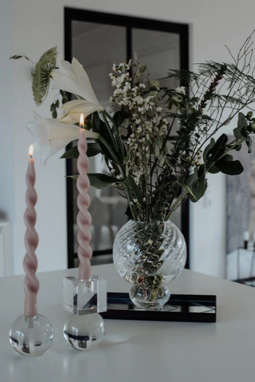 Meadow Swirl Vase Small, Clear