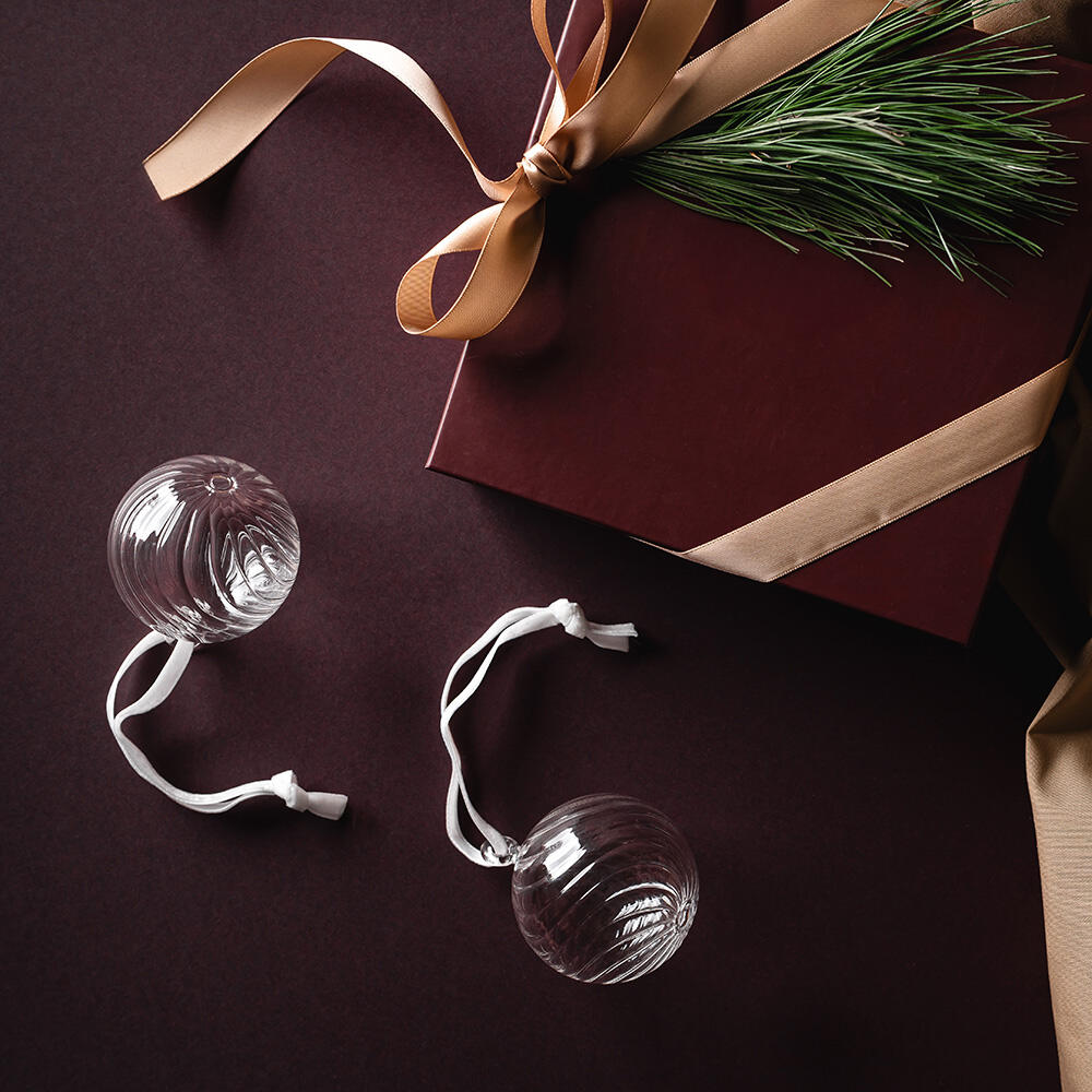 Glasskule 6 cm, Klar