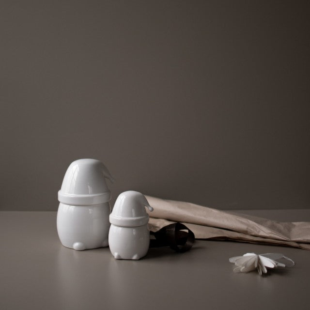 Eating Santa Large, Shiny White