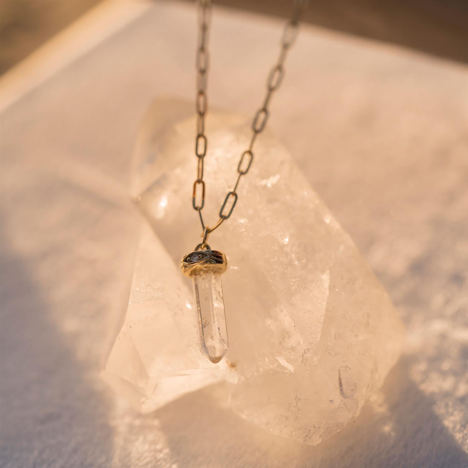 GUIDANCE PENDELSMYKKE SØLV, BERGKRYSTALL