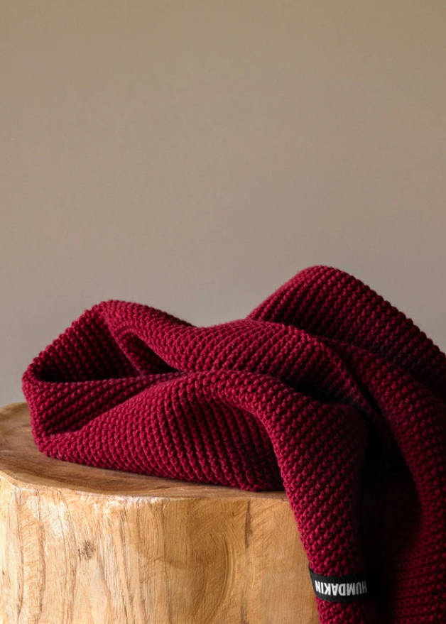 Strikket kjøkkenhåndkle, Rosewood