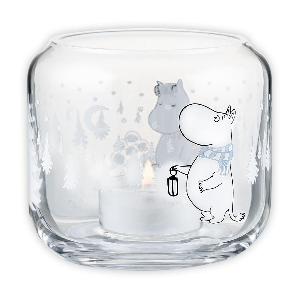 Mummi telysholder 9 cm, Snøfall