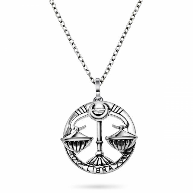 Stjernetegn Vekten Smykke i sølv, 20mm