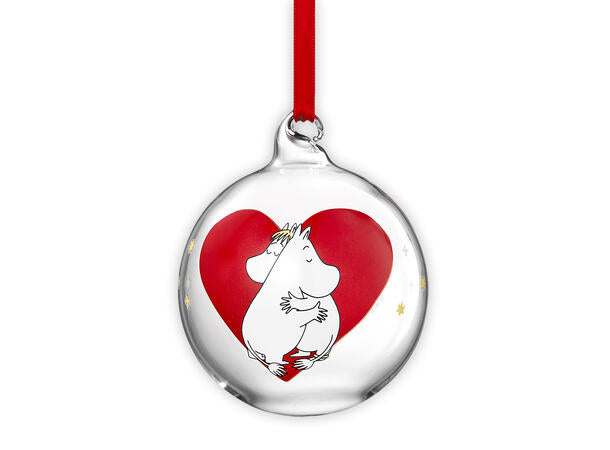 Mummi julekule 7cm, Hjerte