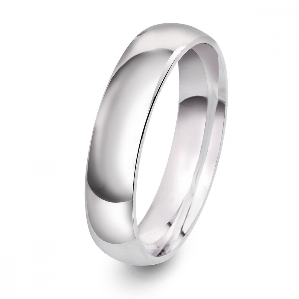 Glatt Ring i sølv, 5 mm