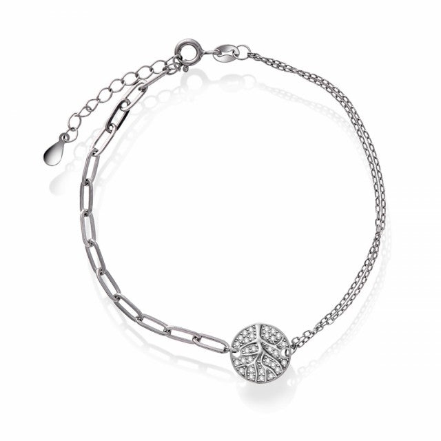 Sølv armlenke Livets Tre - 17+3 cm