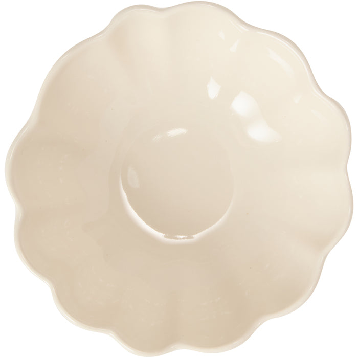 LOTUS DIPSKÅL 12CM, KREMHVIT