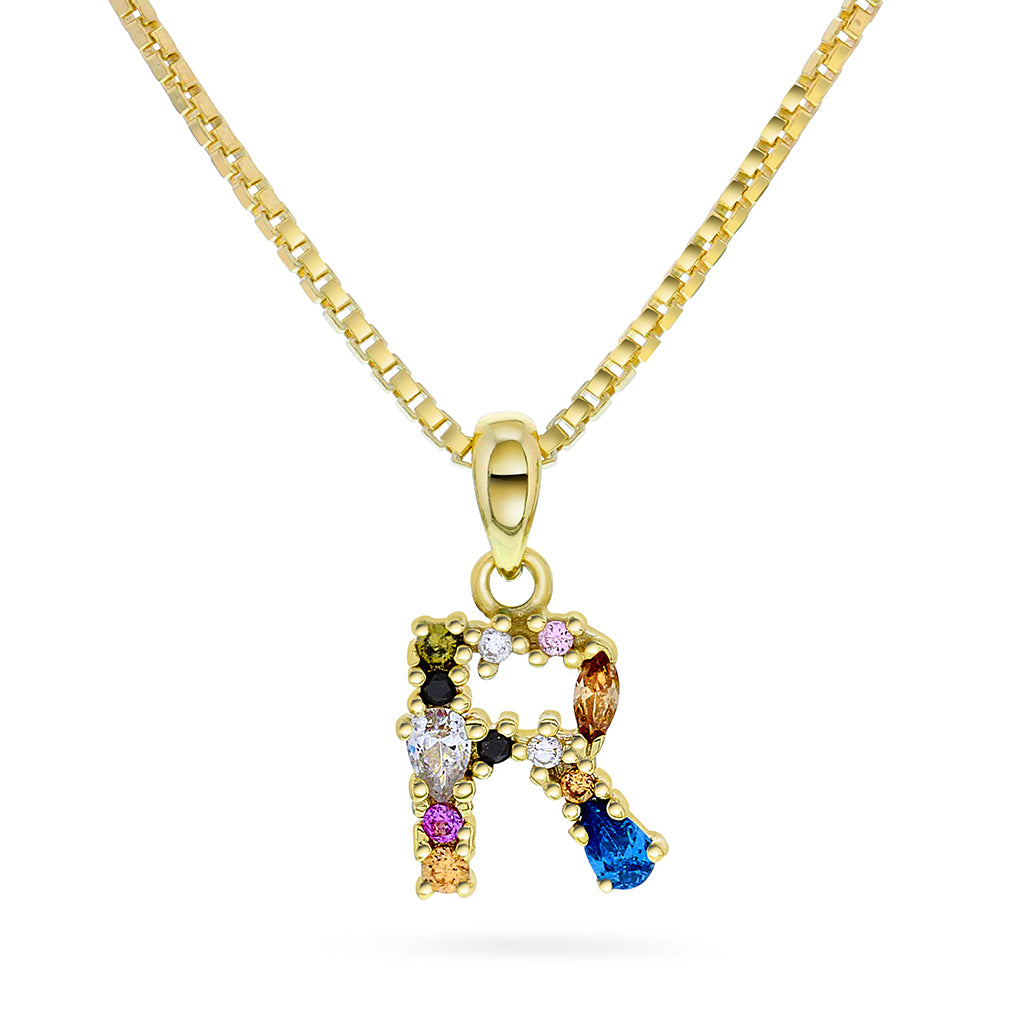 SMYKKE I SØLV MED ZIRKONIA BOKSTAV R