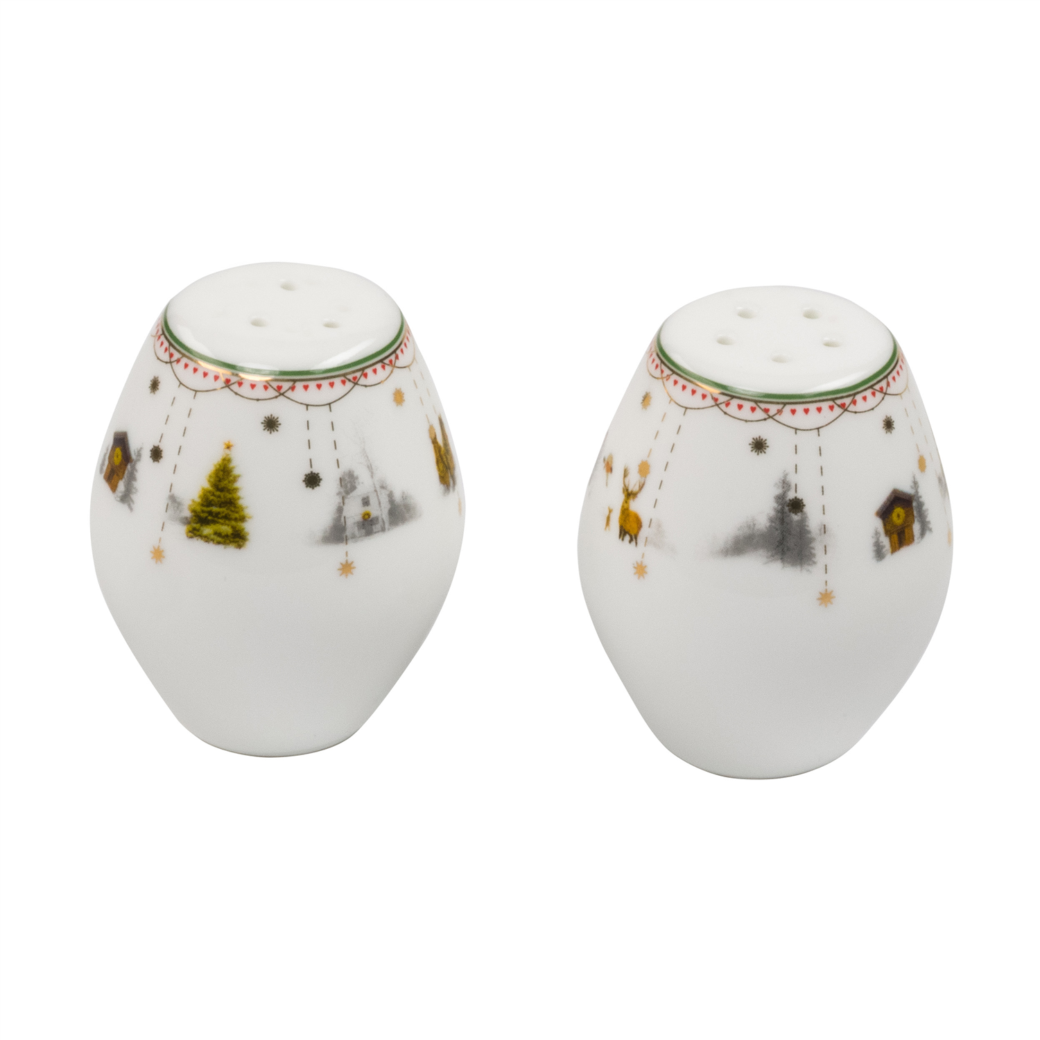 Wik & Walsøe Julemorgen Story salt- og pepperbøsse